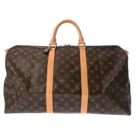 LOUIS VUITTON Monogram Keepall 50 Brown M41426 Men's/Women's Canvas Boston Bag, AB Rank, Pre-owned,