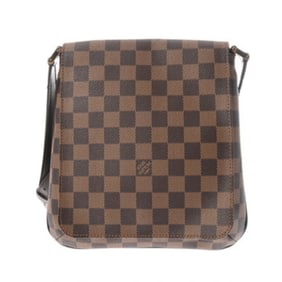 LOUIS VUITTON Damier Musette Salsa Long Brown N51300 Women's Canvas Shoulder Bag, AB Rank,