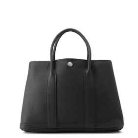 Hermes Hermès Garden TPM Tote Bag, Black/Negonda, K Stamp, Black