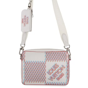 Louis Vuitton Damier Giant Spray Trio Shoulder Bag M20665 LOUIS VUITTON White