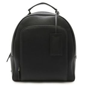 PRADA Triangle Backpack, Rucksack, Daypack, Leather, Nero, Black, 2VZ011
