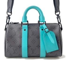Louis Vuitton Monogram Eclipse Reverse Keepall Bandouliere 25 Handbag M11645 2-Way Bag Black
