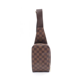 Louis Vuitton Geronimos Waist Bag/Body Bag, Coated Canvas with Damier Leather, Brown, for Men and