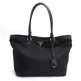 PRADA Tessuto Nylon Tote Bag, Black, Women's, 1BG158