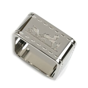 HERMES Hermès Metal Bolduc Scarf Ring 90 H601463S 00 Women's