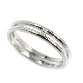 HERMES 18K White Gold Ariane Ring H119834B 00055 Size 15 3.3g Women's