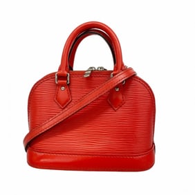 Louis Vuitton Epi Alma BB Handbag M41160 Coquelicot 2-Way Bag for Women