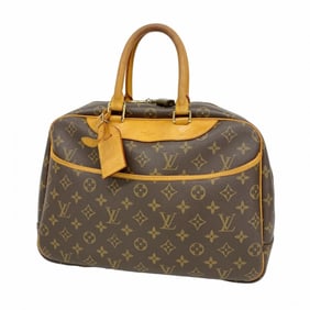 Louis Vuitton Monogram Deauville Handbag M47270 Brown Women's