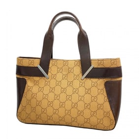 Gucci handbag 73984 denim beige brown women's