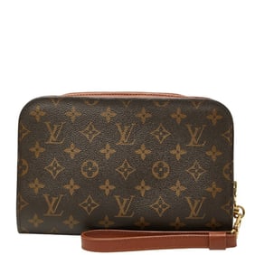 Louis Vuitton Monogram Orsay Clutch Bag/Second Bag M51790 Brown Leather Women's LOUIS VUITTON