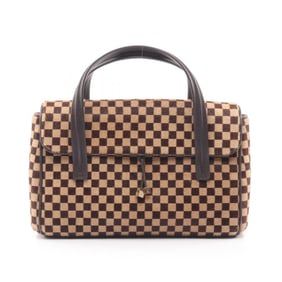 Louis Vuitton Lion Handbag, Leather Damier Sauvage, Brown, Women's, M92131