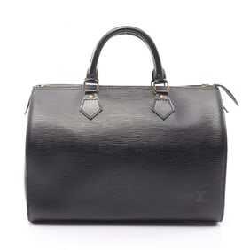 Louis Vuitton Speedy 30 Handbag, Epi Leather, Women's, Black, M59022