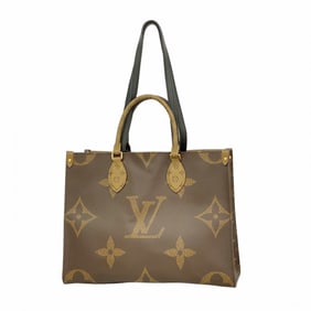 Louis Vuitton Monogram Giant Reverse On-the-Go Tote Bag M45039 Brown 2-Way for Women