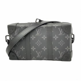 Louis Vuitton Monogram Eclipse Soft Trunk Wallet Shoulder Bag M69838 Black Men's