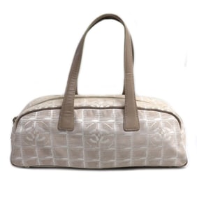 CHANEL New Travel Line Boston Bag, Beige, A15828, Women's
