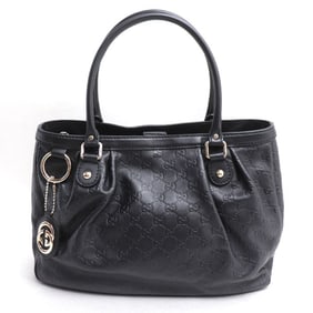 GUCCI Guccissima Sukey Tote Bag, Black, Women's, 296835