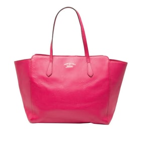 Gucci Swing Tote Bag Shoulder 354397 Pink Leather Women's GUCCI