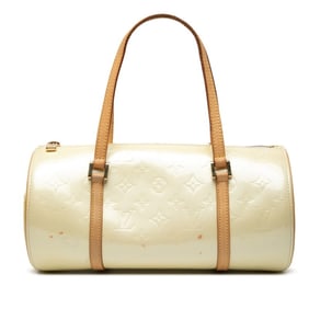 Louis Vuitton Monogram Vernis Bedford Handbag M91331, Perle White Patent Leather, Women's