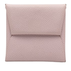Hermès Bastia Wallet/Coin Purse, Mauve Pale and Light Pink, Epsom Leather, Women's, HERMES