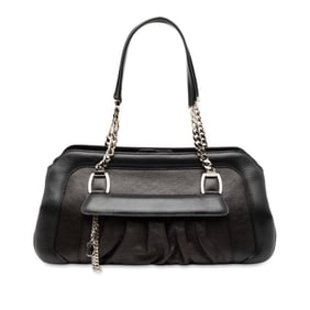 Cartier Radonya Handbag Black Leather Women's CARTIER
