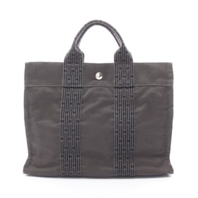 Hermes Hermès Air Line PM Tote Bag, Canvas/Nylon Canvas, Women's, Gray