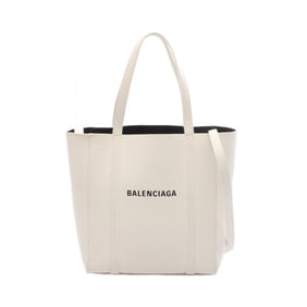 Balenciaga EVERYDAY XXS Tote Bag, Leather, White, Women's, 551815