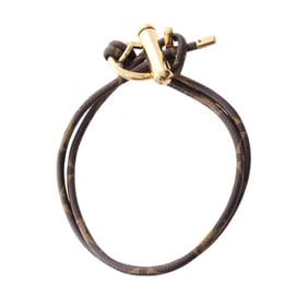 Louis Vuitton Collier Toggle Monogram Necklace, Gold-Plated, Men's, Brown and Gold, MP1967