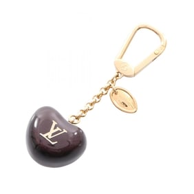 Louis Vuitton Porte-Clés Pomme Keychain, Resin GP, Women's, Brown and Gold, M66494