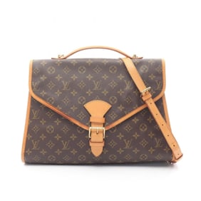 Louis Vuitton Beverly Handbag, Coated Canvas and Leather, Monogram, Women's, Brown, M51121