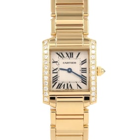 Cartier Tank Française SM YG D WE1001R8 Quartz Watch