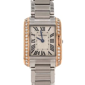 Cartier Tank Anglaise SM PG Two-tone Watch D W3TA0002 SSxPG Quartz Movement