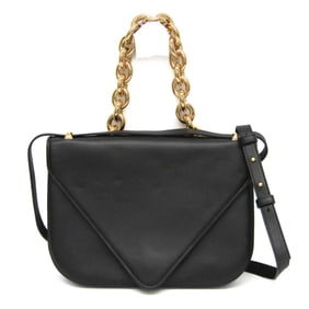 Bottega Veneta Mount Chain Shoulder Bag Women's Leather Handbag,Shoulder Bag Black
