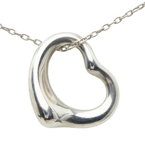 Tiffany & Co. Open Heart Necklace in 925 Sterling Silver for Women.