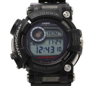CASIO G-SHOCK MASTER OF G SEA FROGMAN GWFD10001JF Men's Digital Watch, Black Resin/Stainless Steel