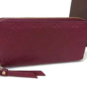 LOUIS VUITTON Louis Vuitton Zippy Wallet M60549 Aurore (Bordeaux) Monogram Empreinte Women's Round