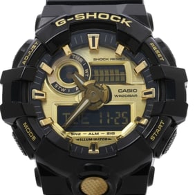 CASIO GSHOCK ANALOG DIGITAL GA700 SERIES GA710GB1AJF Men's Watch, Gold/Black Resin