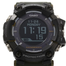 CASIO G-SHOCK MASTER OF G LAND RANGEMAN GPRB10001JR Men's Digital Watch, Black Resin/Stainless Steel