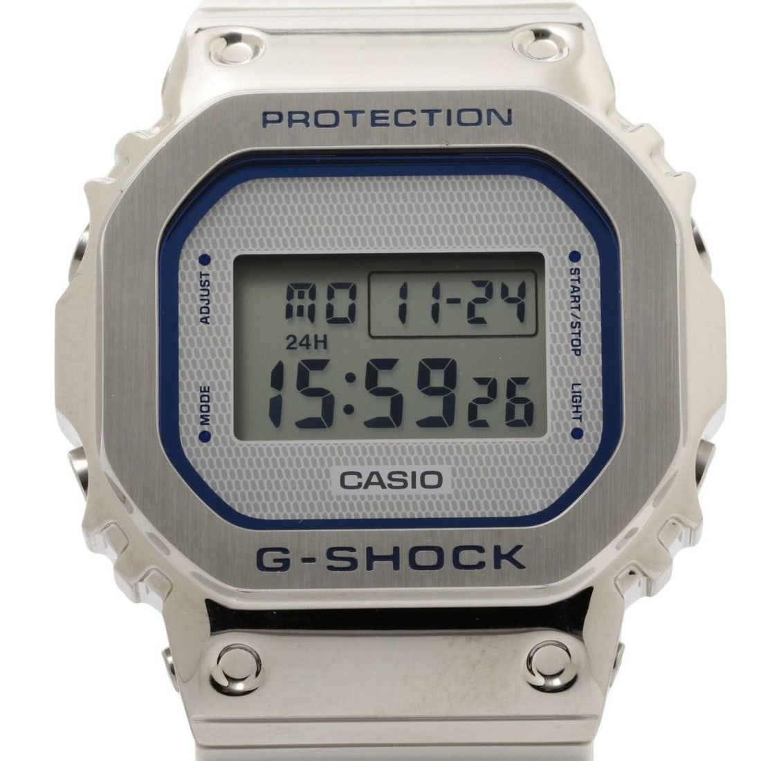 CASIO GSHOCK DIGITAL 5600 SERIES GM5600LC7JF Men's Digital Watch, Silver Resin/Stainless Steel: --- Catalog ---Category: SizeWrist Size: 21.5cm / 8.46''Case Diameter: 43.2mm / 1.7''Category: DesignType: WristwatchGender: MenColor (Dial): SilverMaterial (Case): Stainless steelCategory: GeneralMPN