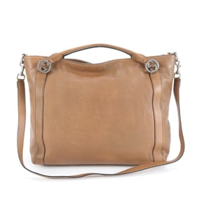 Gucci Miss GG 323675 Leather 2-Way Shoulder Bag/Hand Tote/Brown Women's