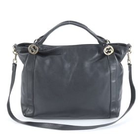 Gucci Miss GG 323675 Leather 2-Way Shoulder Bag/Hand Tote Bag Black Women's