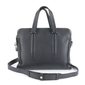 Salvatore Ferragamo studded leather 2-way shoulder bag for men