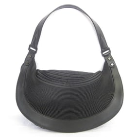 ISSEY MIYAKE Pleated Steam Bag Shoulder Black Women's