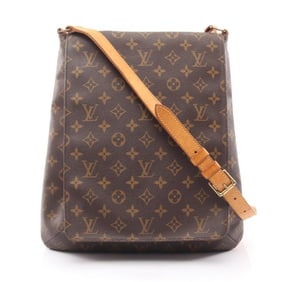 Louis Vuitton Musette Monogram Shoulder Bag, Coated Canvas and Leather, Women's, Brown, M51256