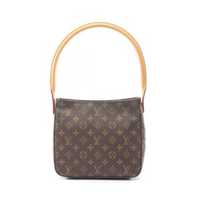 Louis Vuitton Looping MM Monogram Shoulder Bag, Coated Canvas and Leather, Brown, Women's, M51146