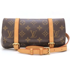 LOUIS VUITTON Monogram Marel M51159 Waist Bag, Brown, Women's, 352947