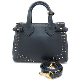 BURBERRY 2-Way Shoulder Bag in Black Leather for Women, 352937