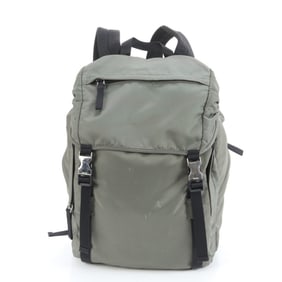 Prada Tessuto nylon triangle logo backpack, shoulder bag for men