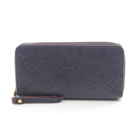Louis Vuitton Zippy Wallet, Monogram Empreinte Leather, Round Long Women's, Navy and Red, M62121