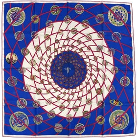 Hermès HERMES scarf/muffler, Carré 90, "LES FEUX DE L'ESPACE" space fireworks, women's, brand,