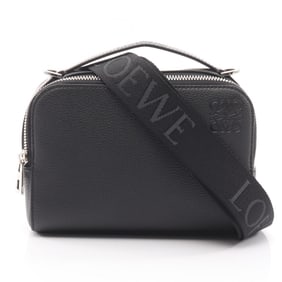 LOEWE Crossbody Camera Bag, Mini Handbag, Leather, Women's, Black, C660R41X02
